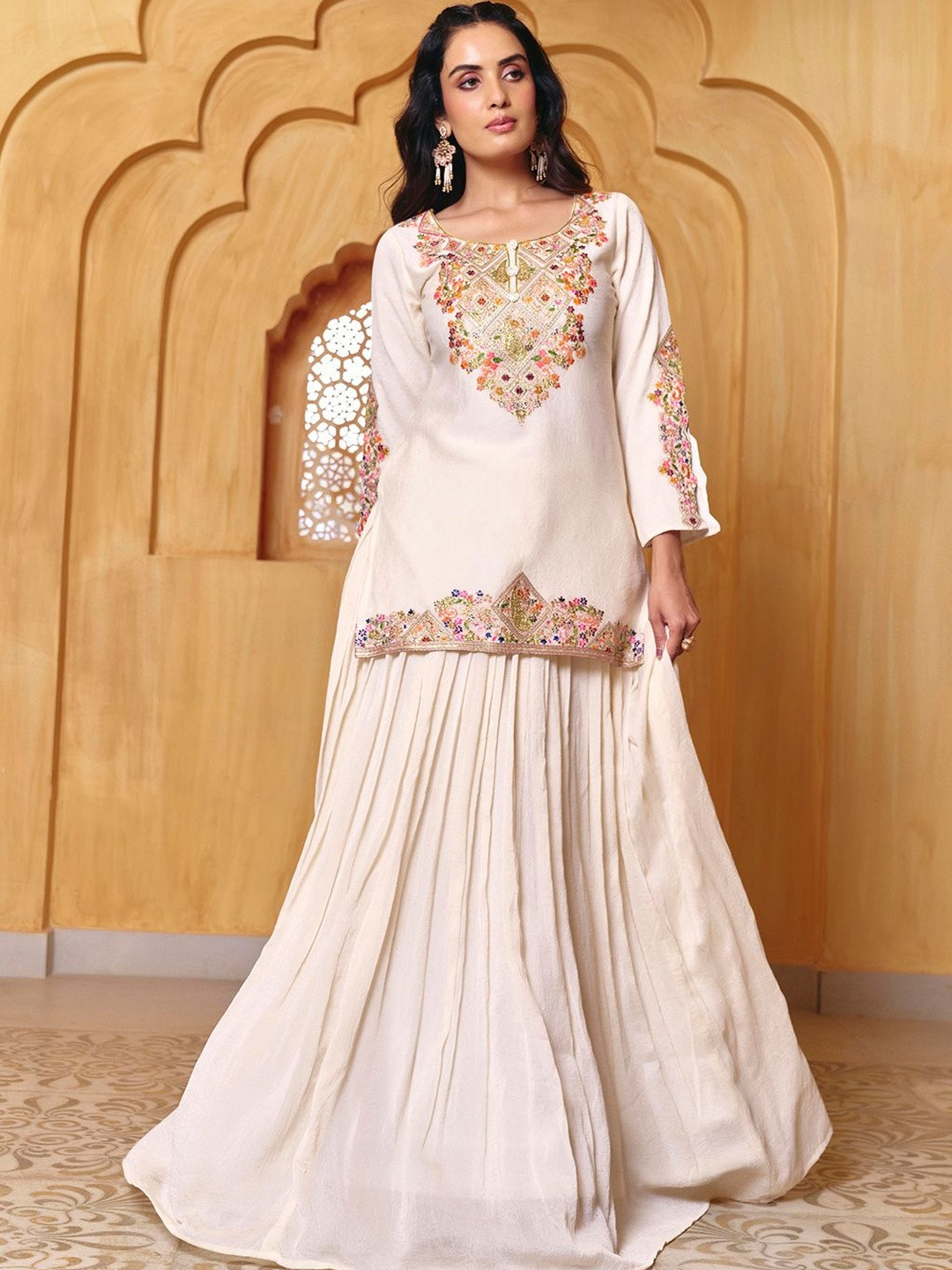 Embroidered Ready to Wear Lehenga & 8