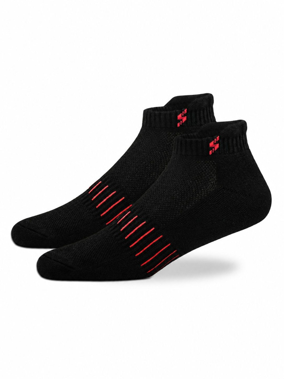 Supersox Unisex Bamboo Ankle-Length Black Socks