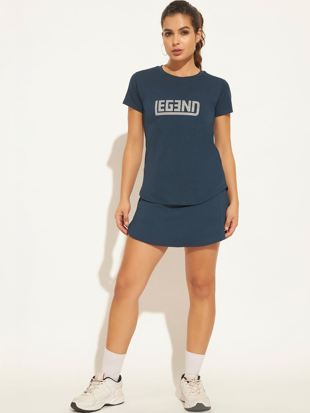 CLOTHWIK COLLECTION Women Typography Printed Moisture Wicking T-shirt
