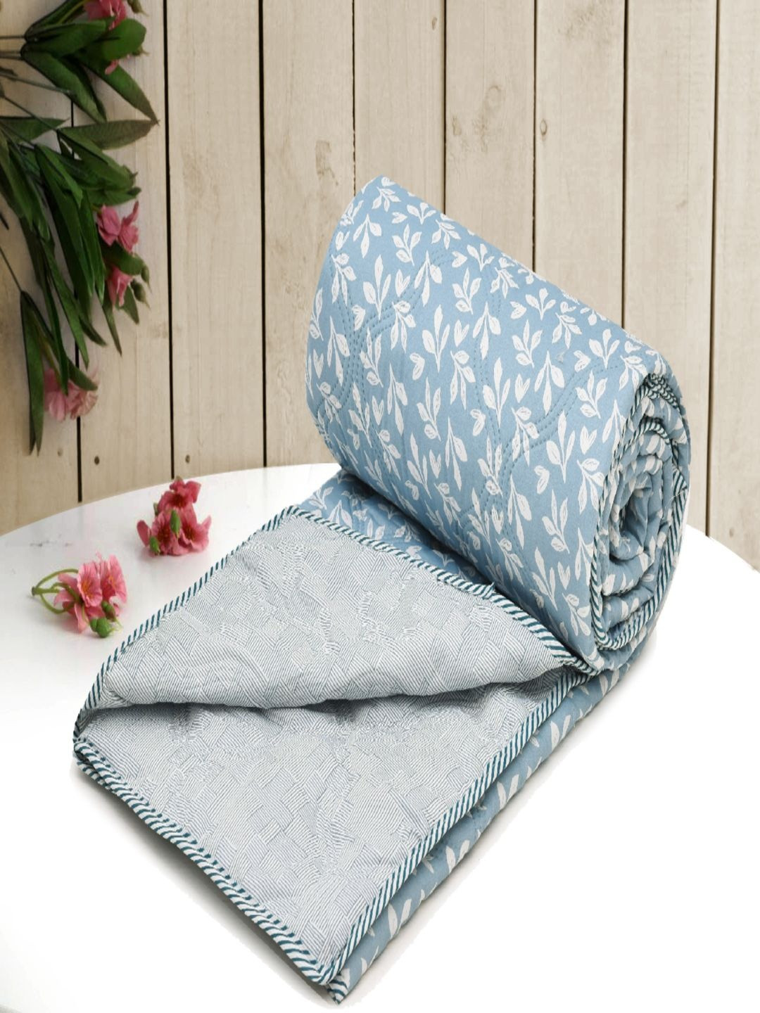 RRC Blue Floral AC Room 150 GSM Dohar