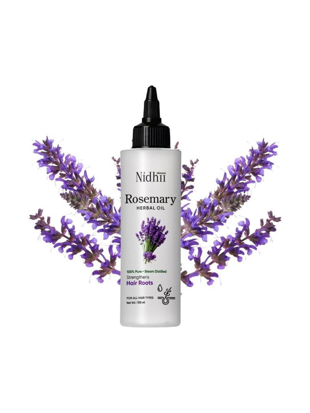 Nidhii Skincare Rosemary Herbal Hair Oil To Support Hair Growth - 100 ml