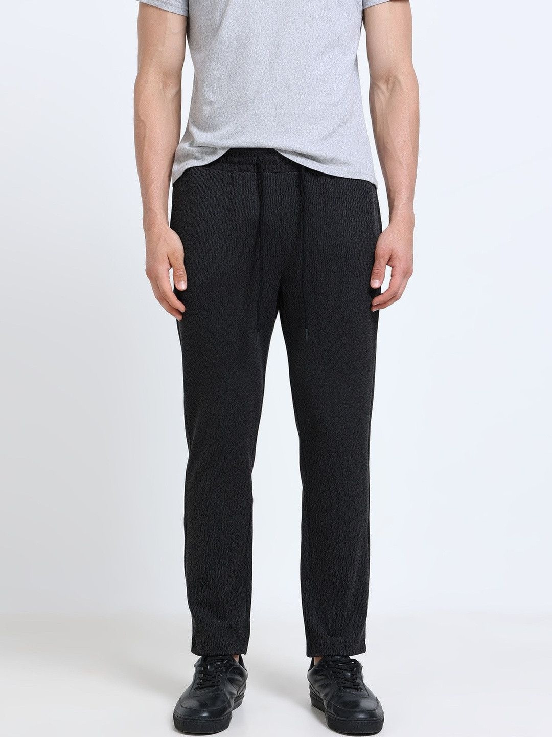 StitchX Men Stretchy Knitted Melange Athleisure Jogger