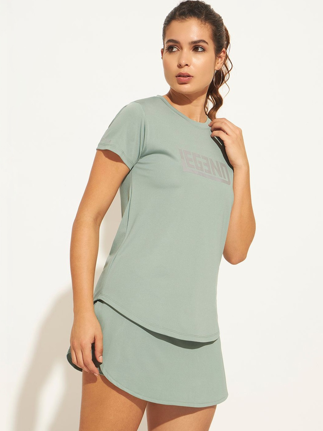 CLOTHWIK COLLECTION Women Typography Printed Moisture Wicking T-shirt