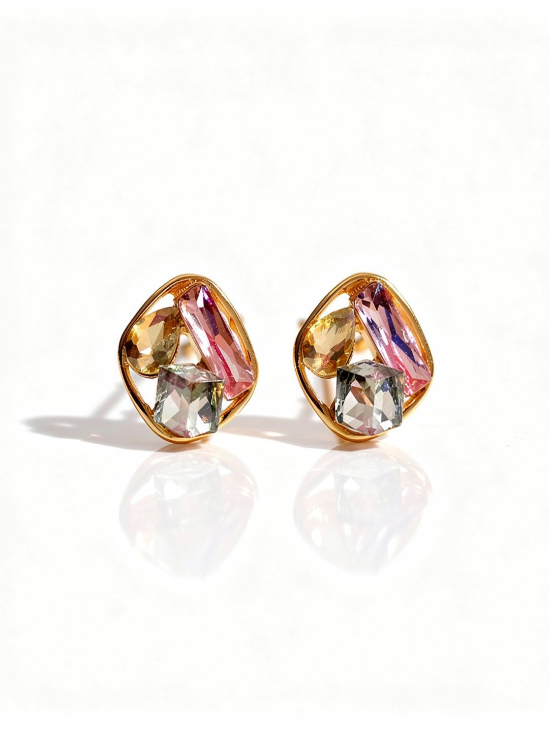 Jewelz Geometric Studs Earrings