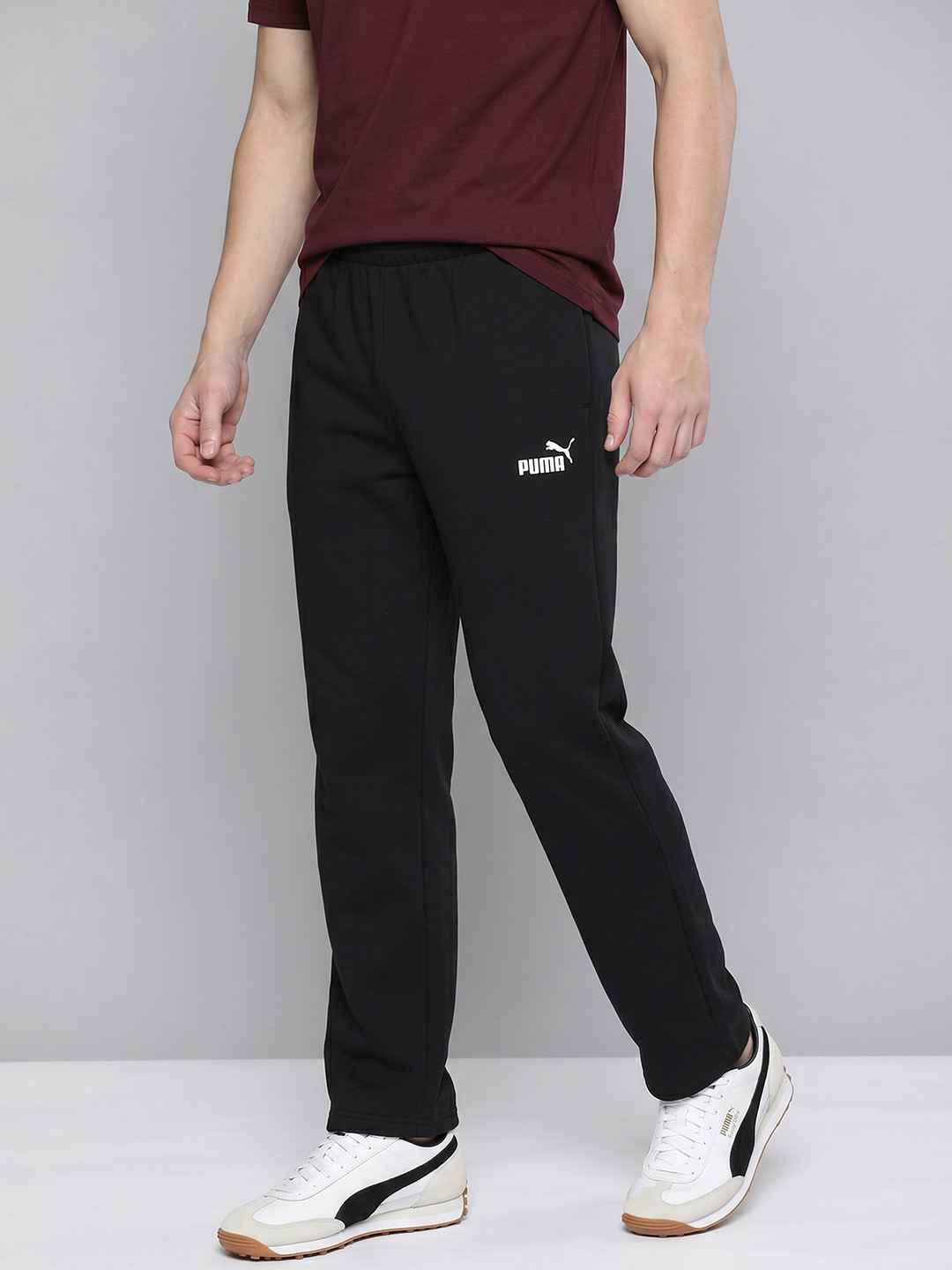 Puma Essentials Men Relaxed Fit Pure Cotton Track Pants