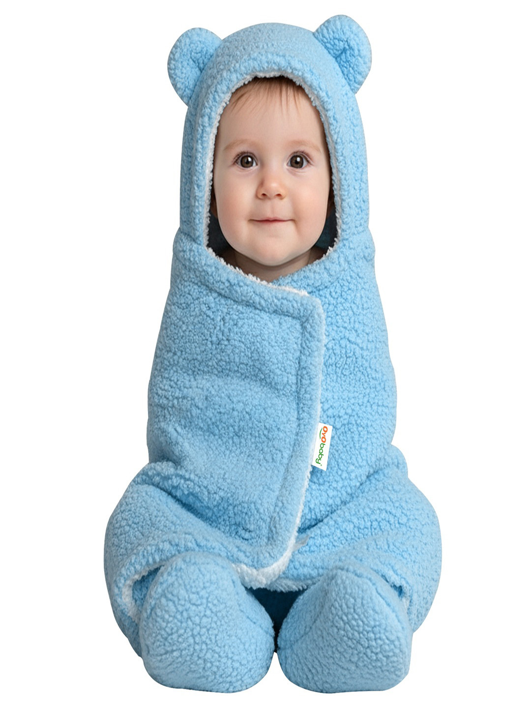 OyO Baby Infants Soft Hooded Baby Blanket Wrapper & Swaddle for AC Room