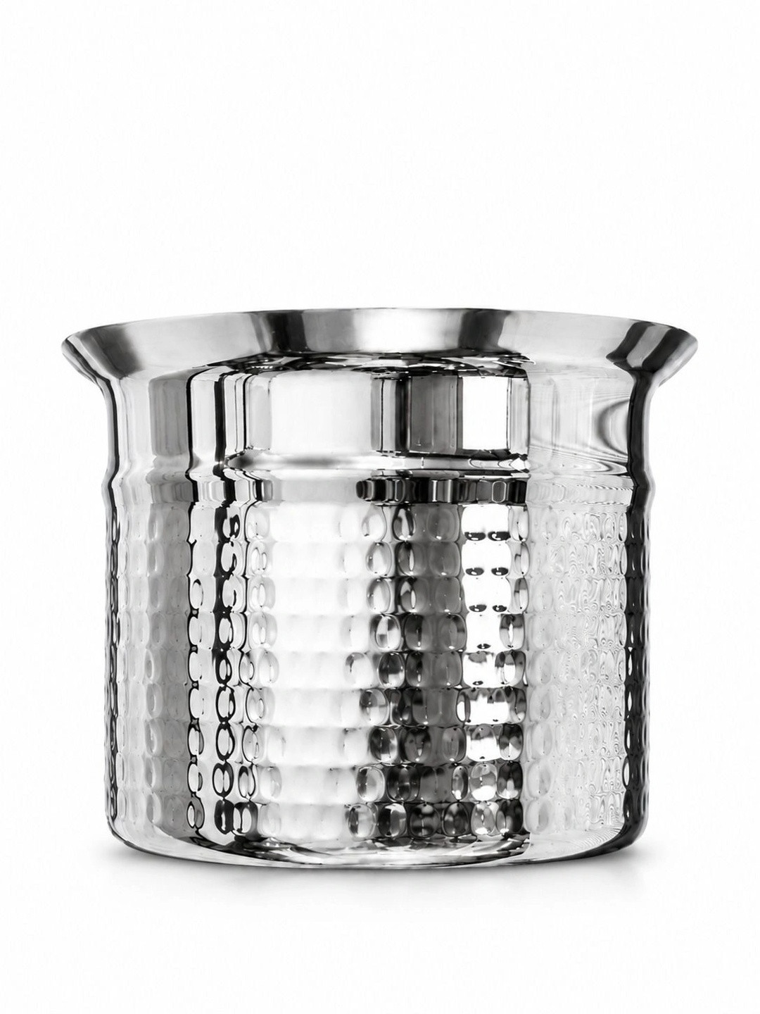 Nyra Kitchenware Steel Textured Dishwasher Safe Stainless Steel Cooking Pot-750 ml