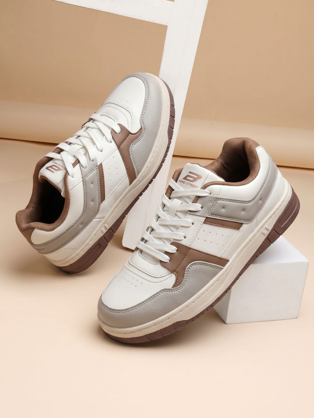 Bond Street By Red Tape Men Colourblocked PU Sneakers