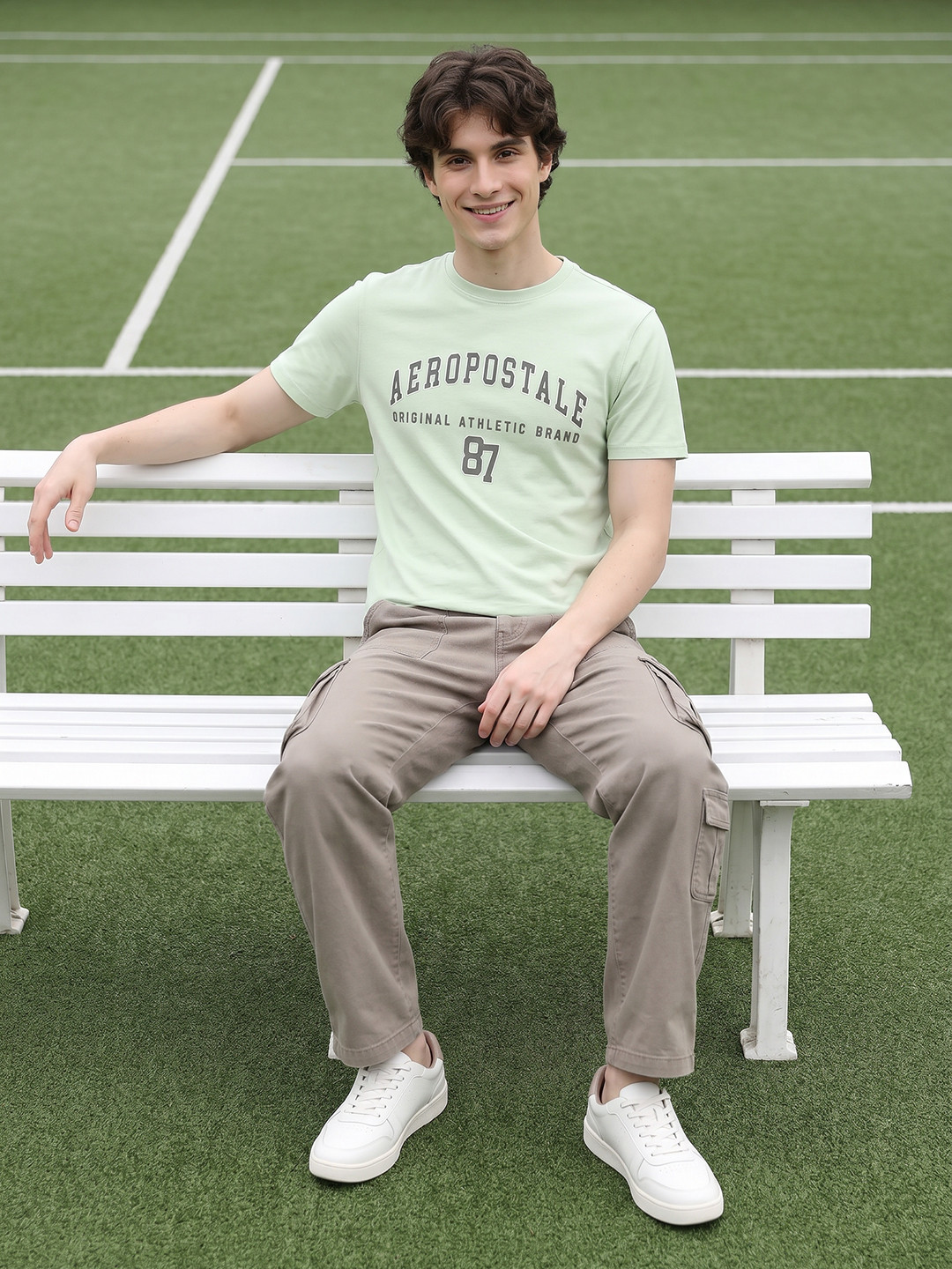 Aeropostale Typography Printed Pure Cotton T-shirt