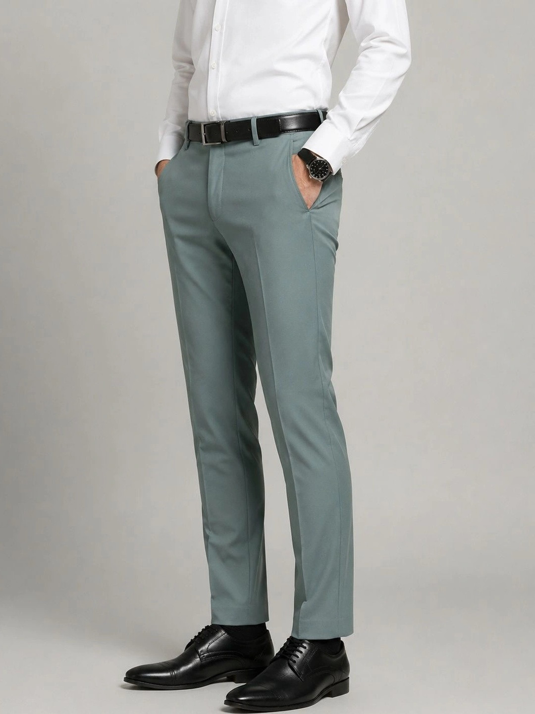 XENOR Men Pleated Trousers