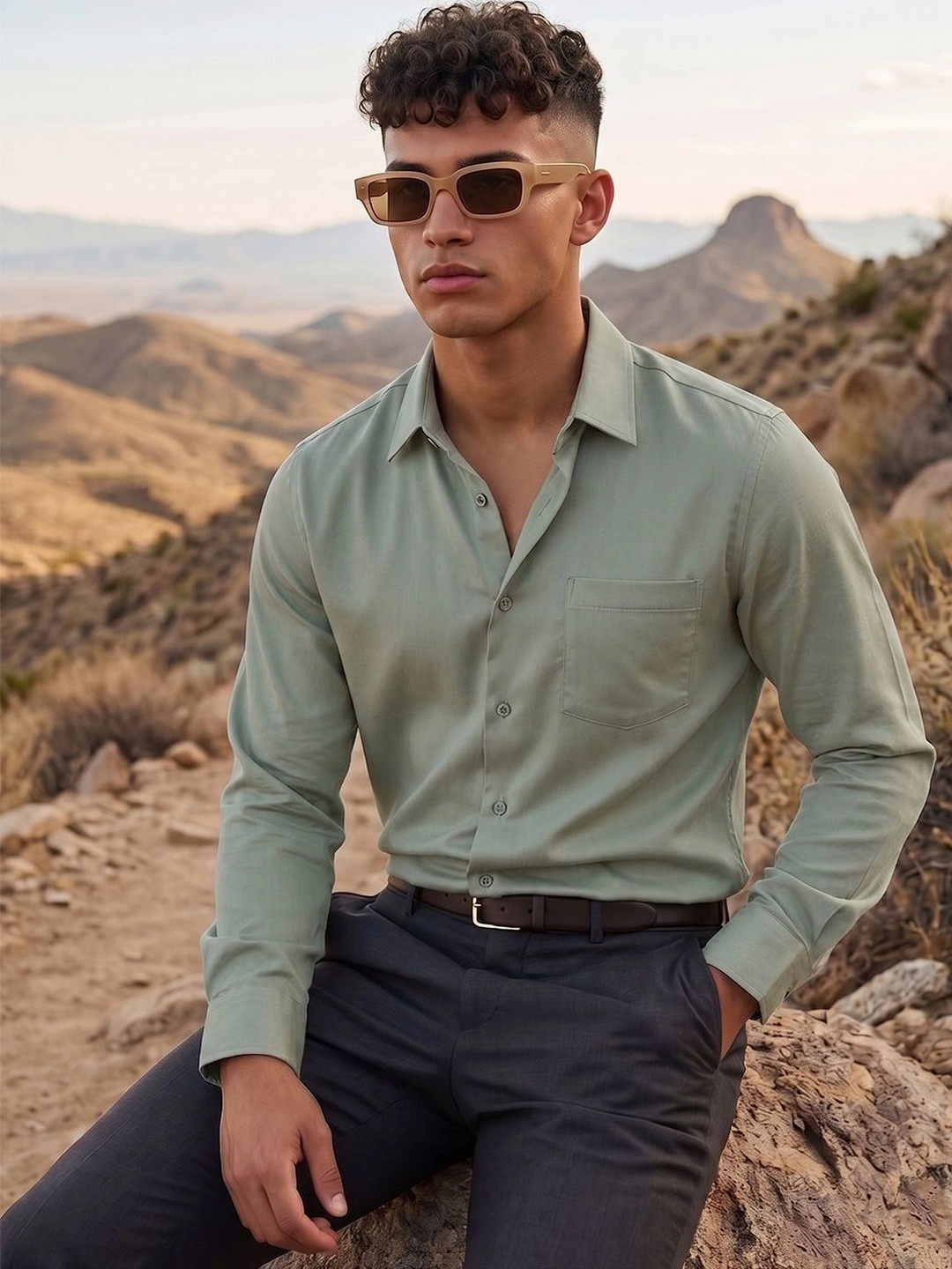 The Roadster Lifestyle Co Spread Collar Shirts