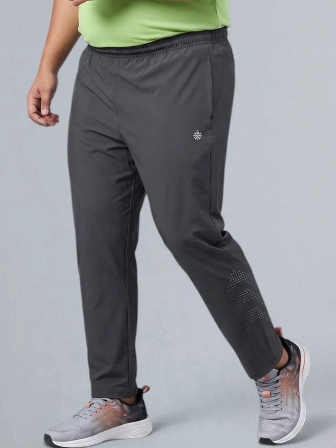 CULT Men Grey Ultimate Running Plus Size Trackpants
