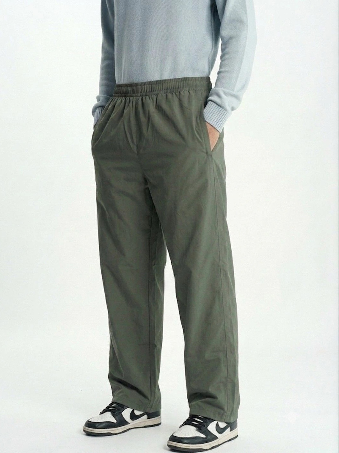 HERE&NOW Men Relaxed Straight Leg Non Iron Trousers