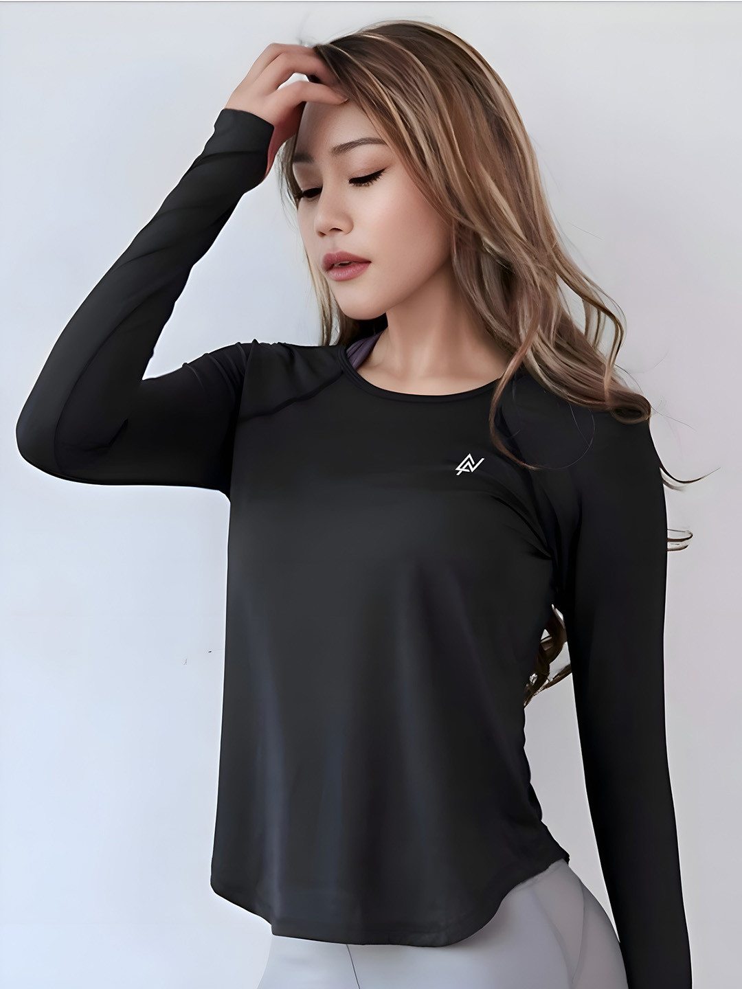 NEXSUS Women Full Sleeve Casual Fit Activewear TShirt