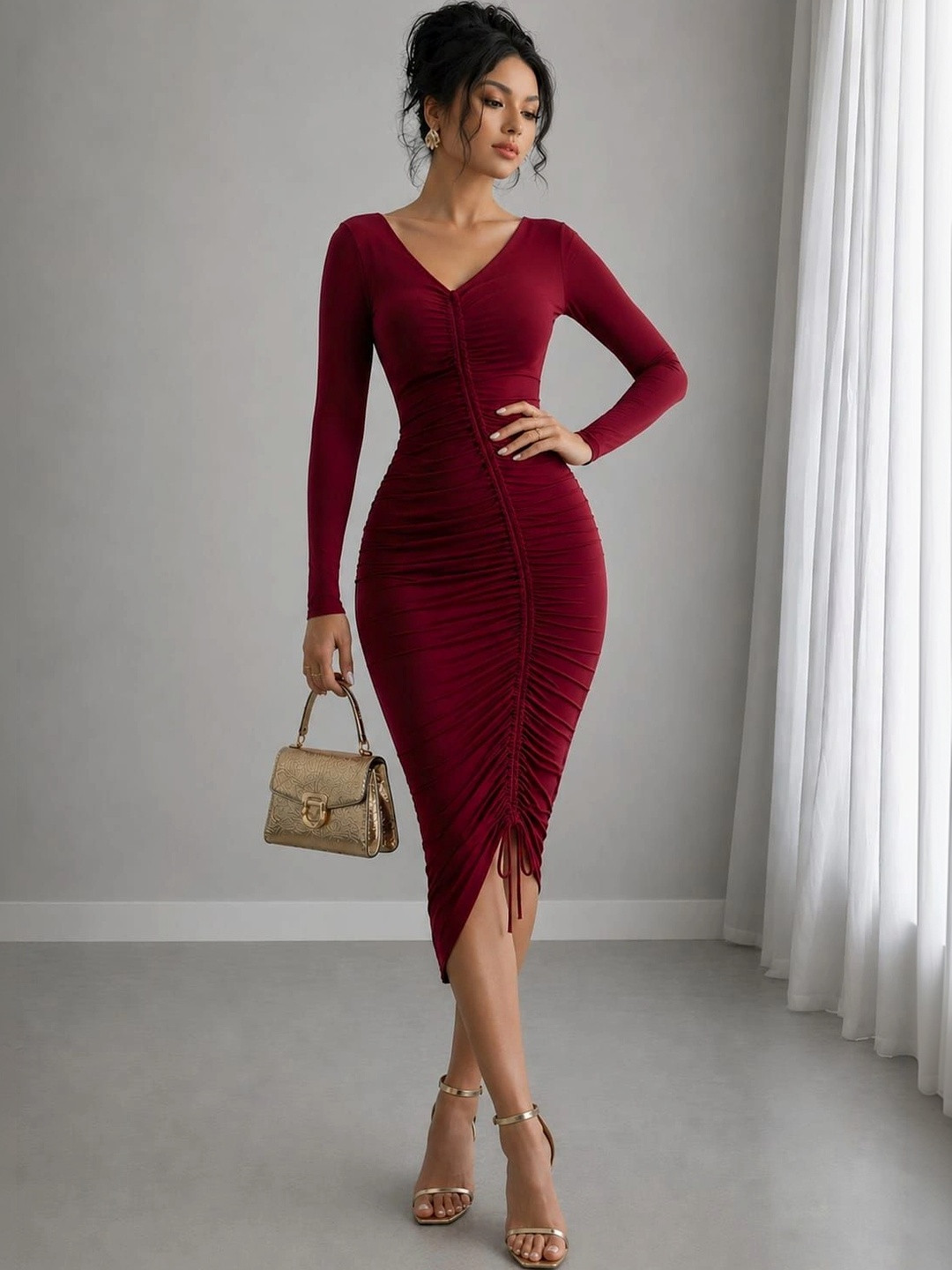 WANQUILA Bodycon Midi Dress