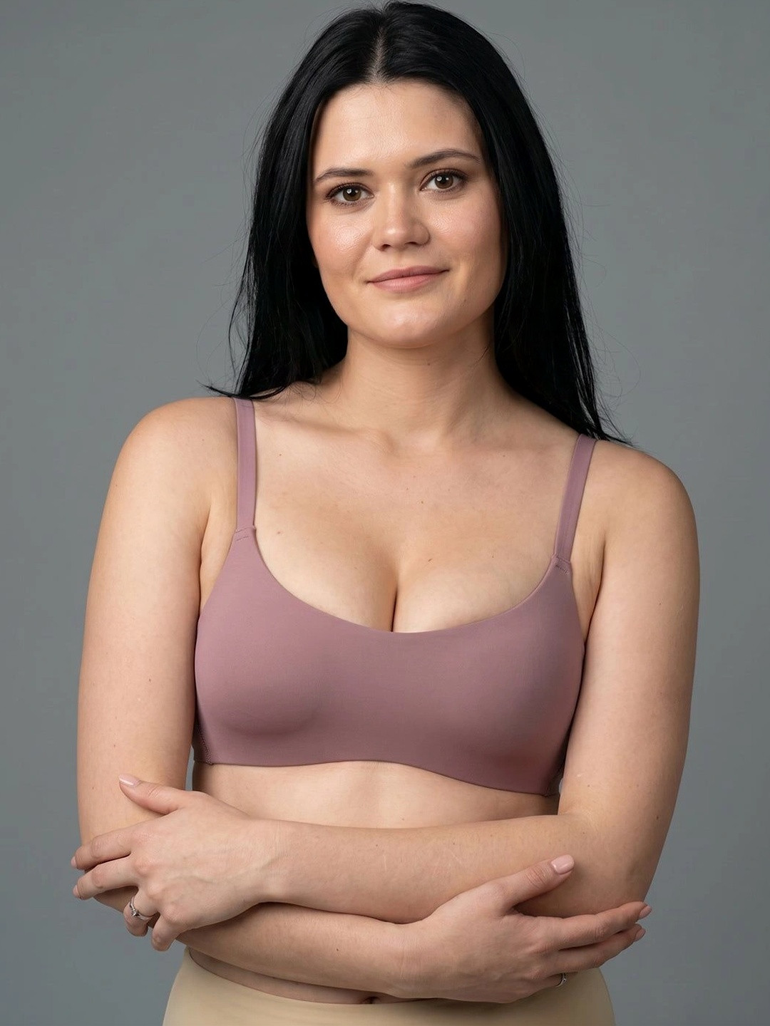 Luella BareComfort Seamless Lightly Padded Demi Coverage T-Shirt Bra