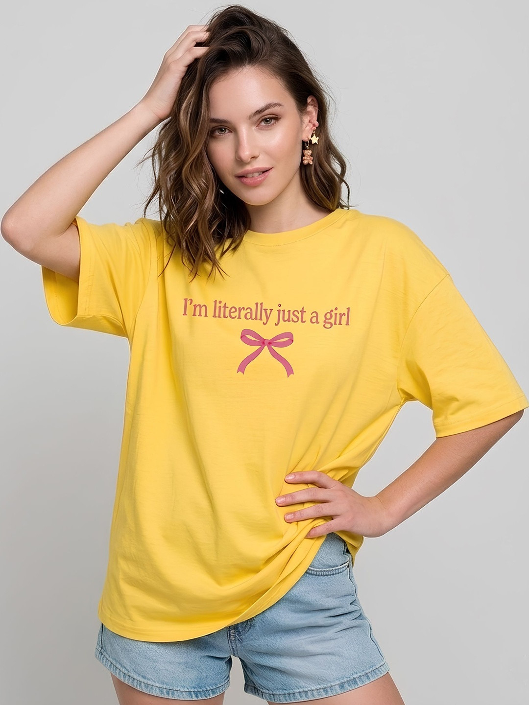 SMARTEES Women Typography Printed T-shirt