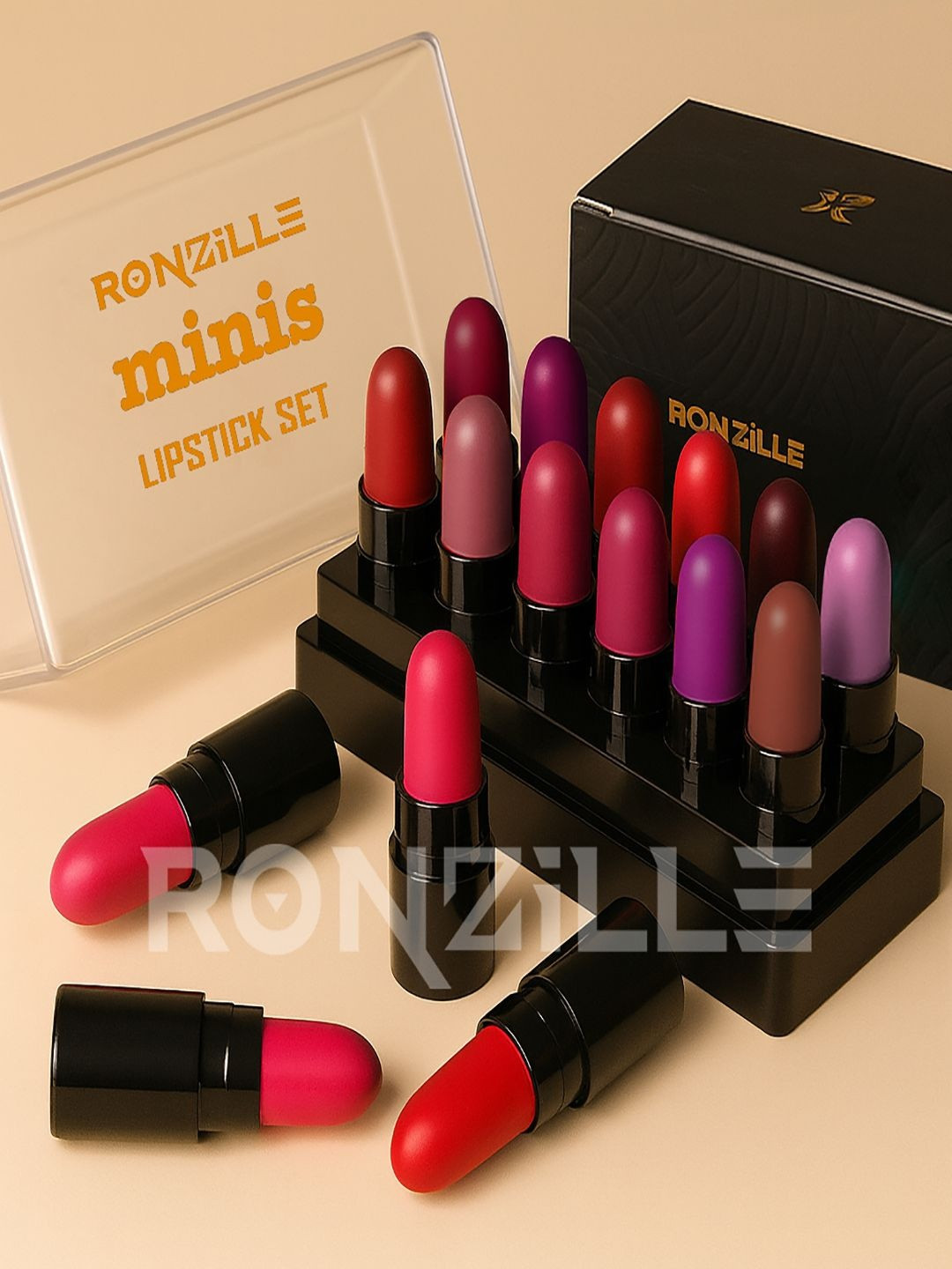 Ronzille Bullet Lipstick Shade-B Pack