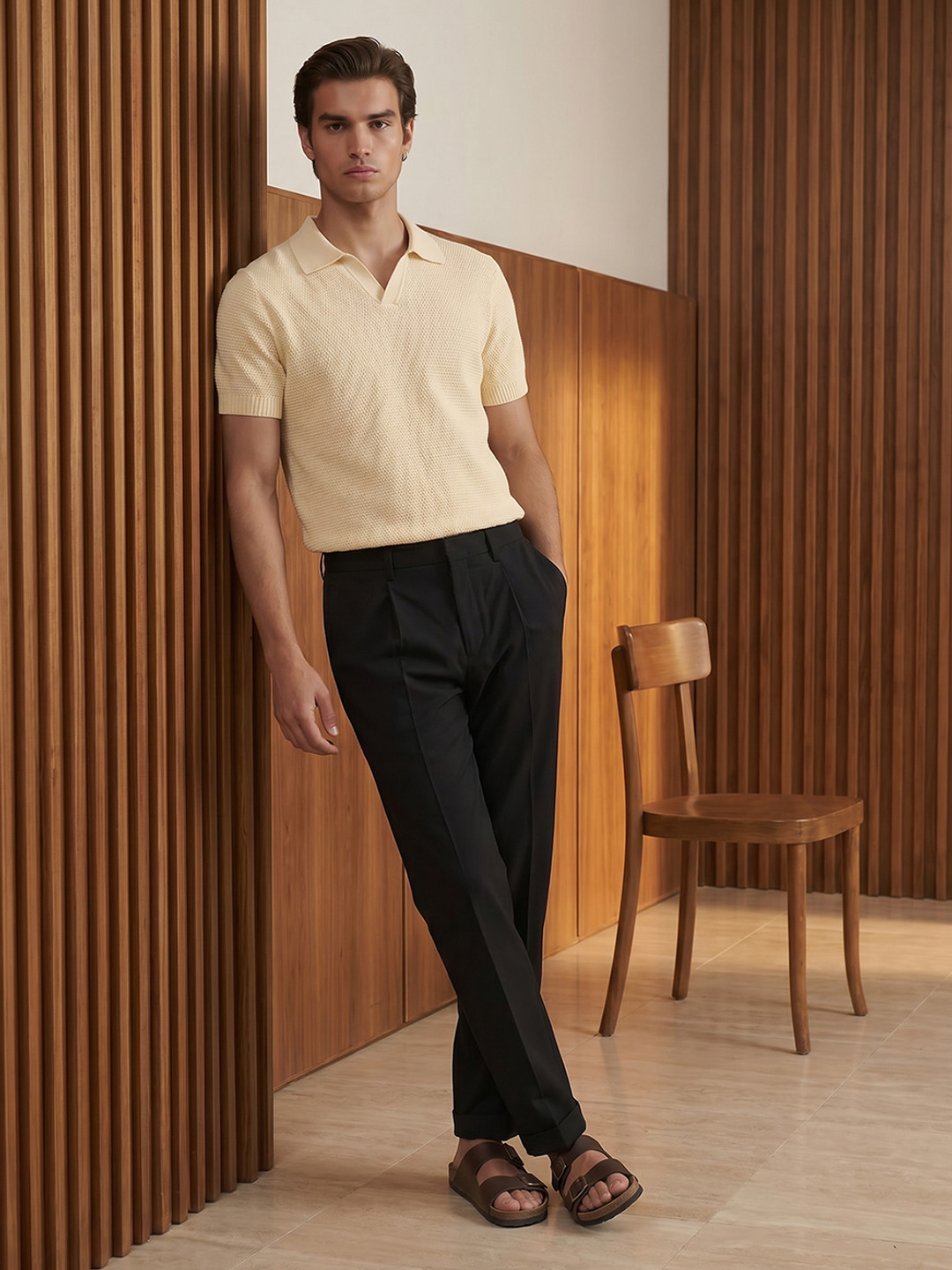 Mr Bowerbird Men Pleated Trousers - Image 1