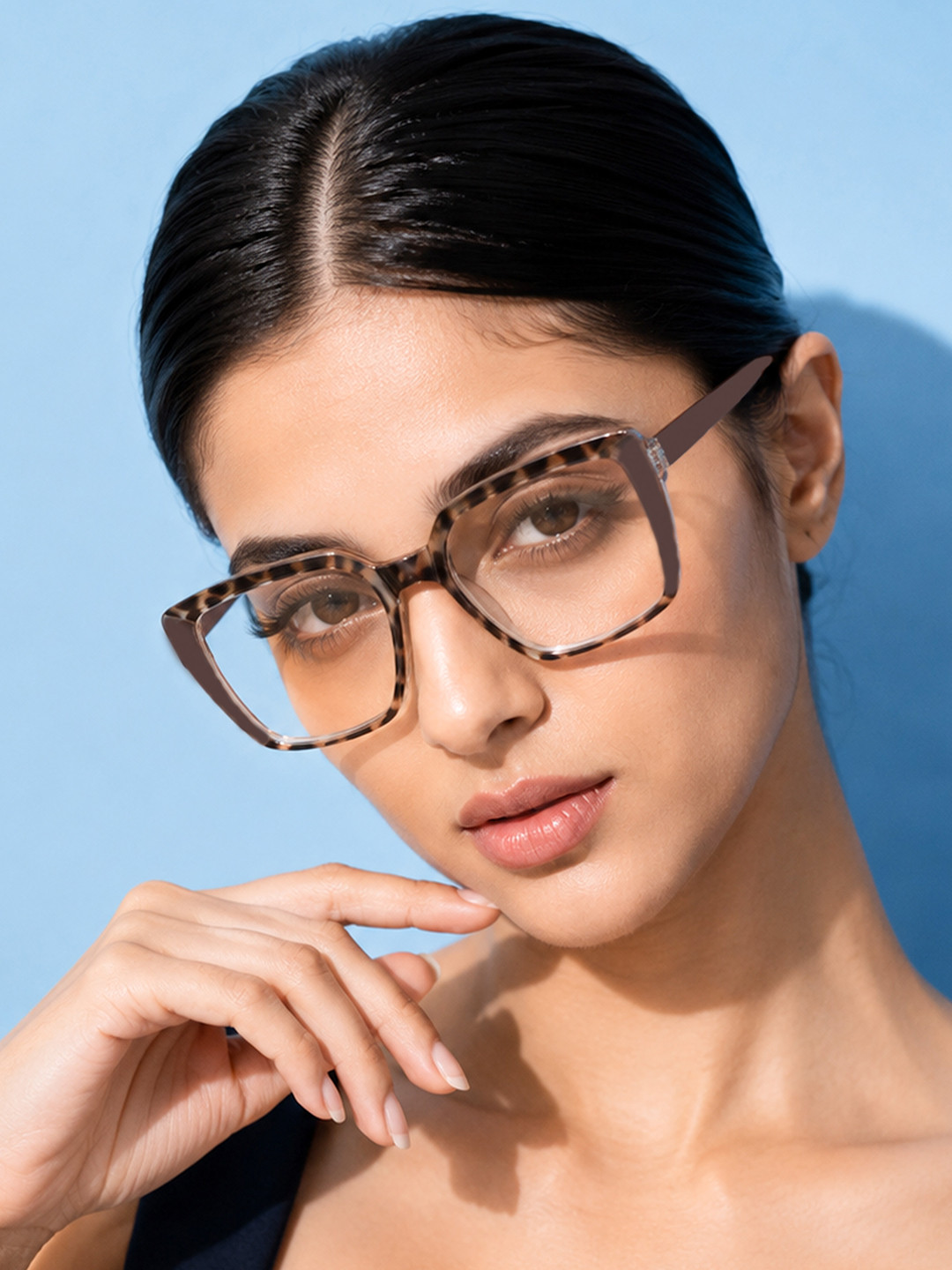 PERKEY Unisex Abstract Printed Full Rim Square Frames OPTL007-C2