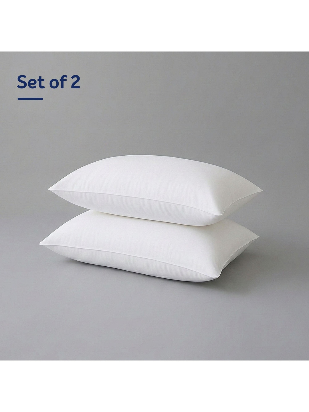 Sleepwell Umang L Conjugate Fibre Neck Support Pack of 2 Medium Soft Firm Pillow
