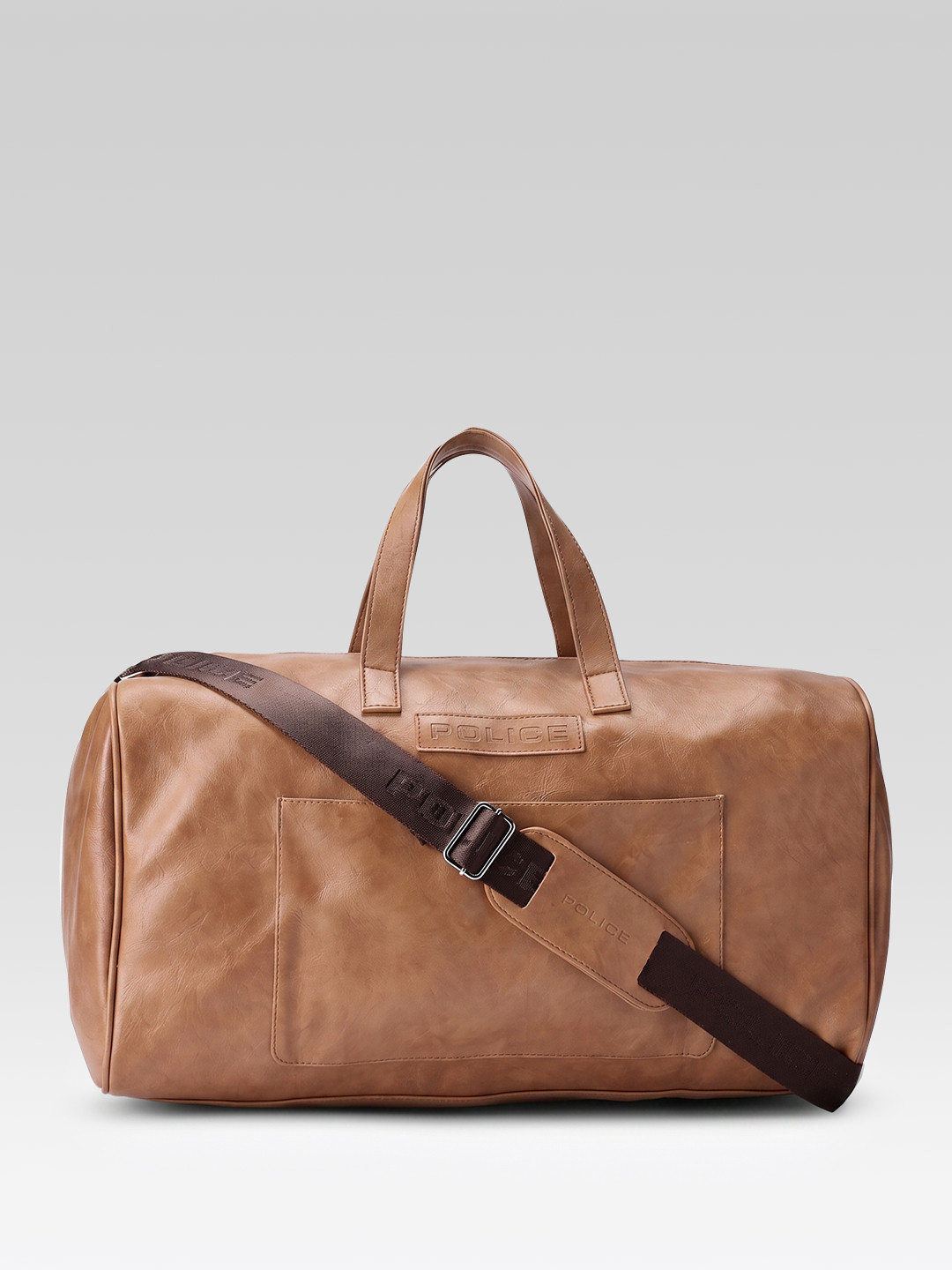 Police Vegan Leather Travel Duffel Bag