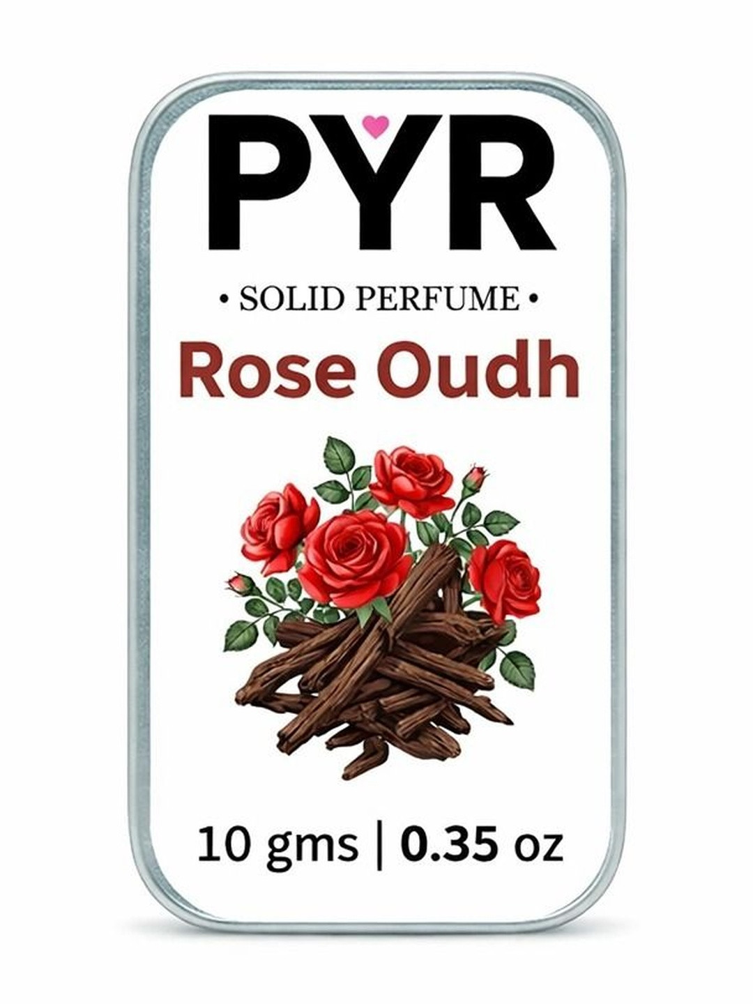 PYR Rose Oudh Long Lasting Solid Perfume - 10 g