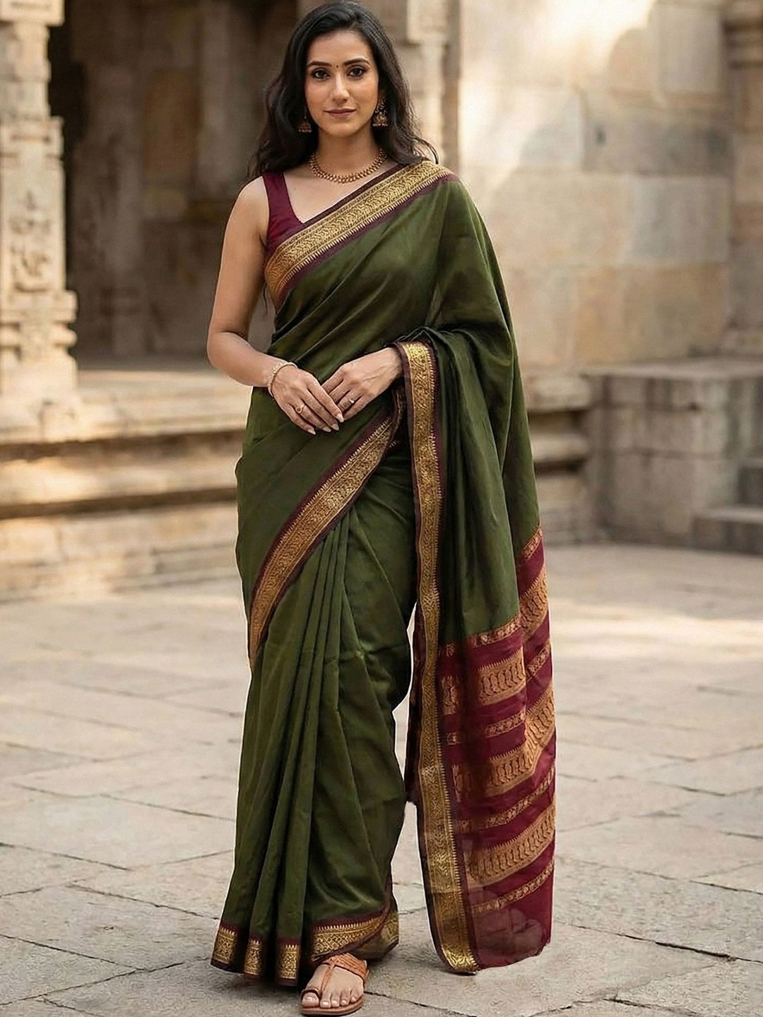 Moda Rapido Silk Blend Handloom Banarasi Saree