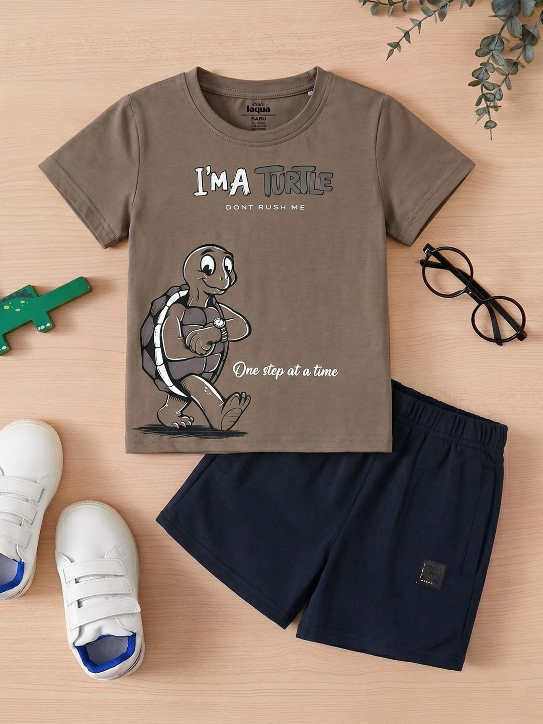 ESSA Boys Printed T-shirt with Shorts
