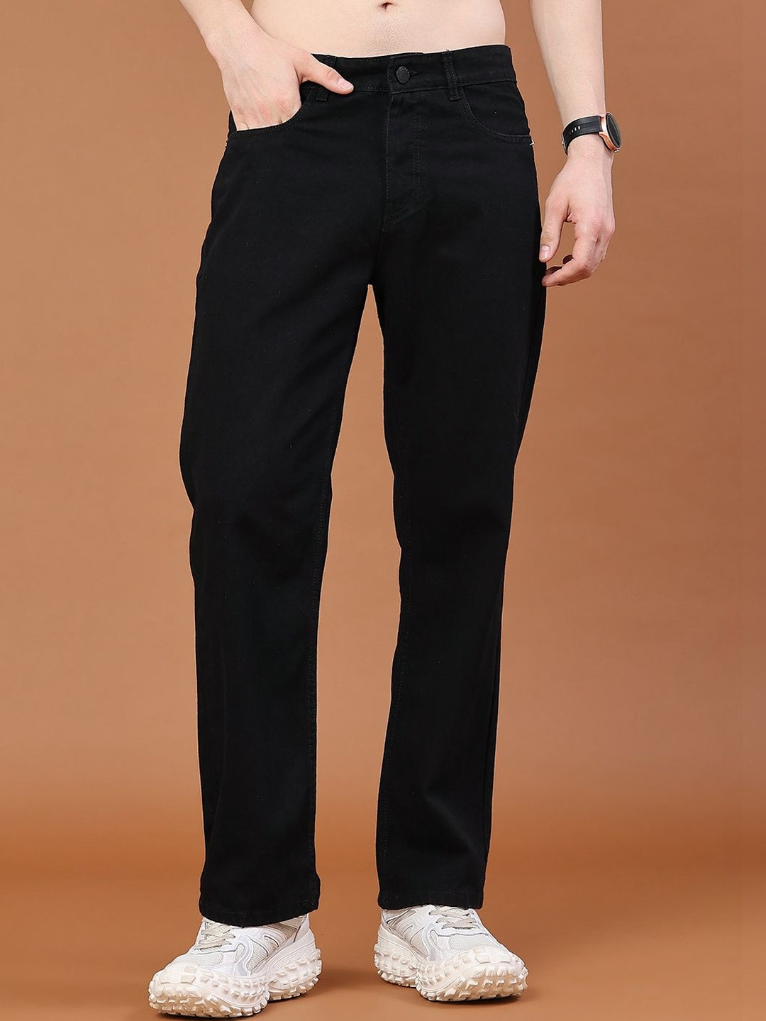 LIMEROAD Men Regular Fit Mid-Rise Stretchable Jeans