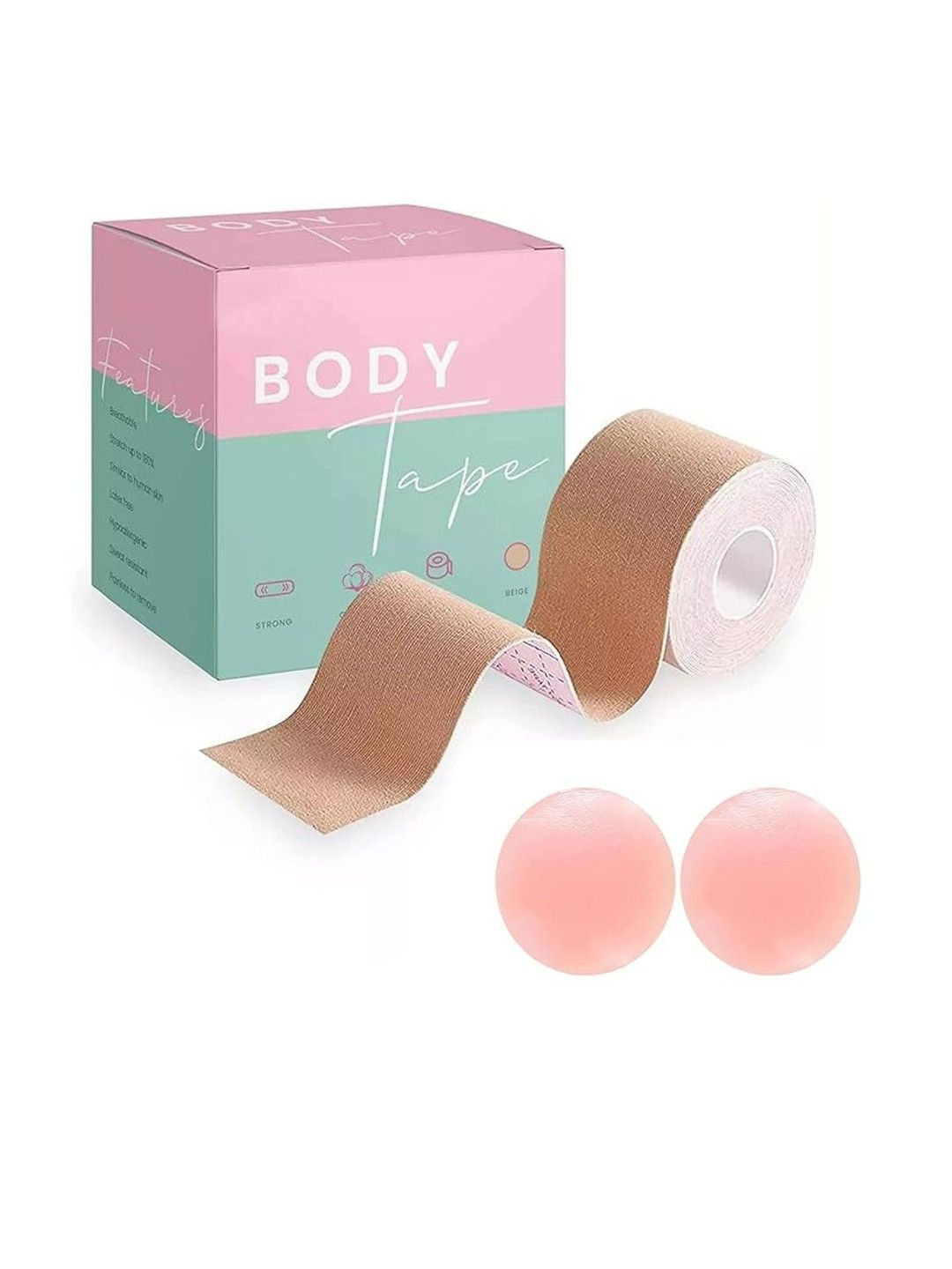 Dclub Women Breast Lift With Petals Breathable Adhesive Sticky Bra Tape