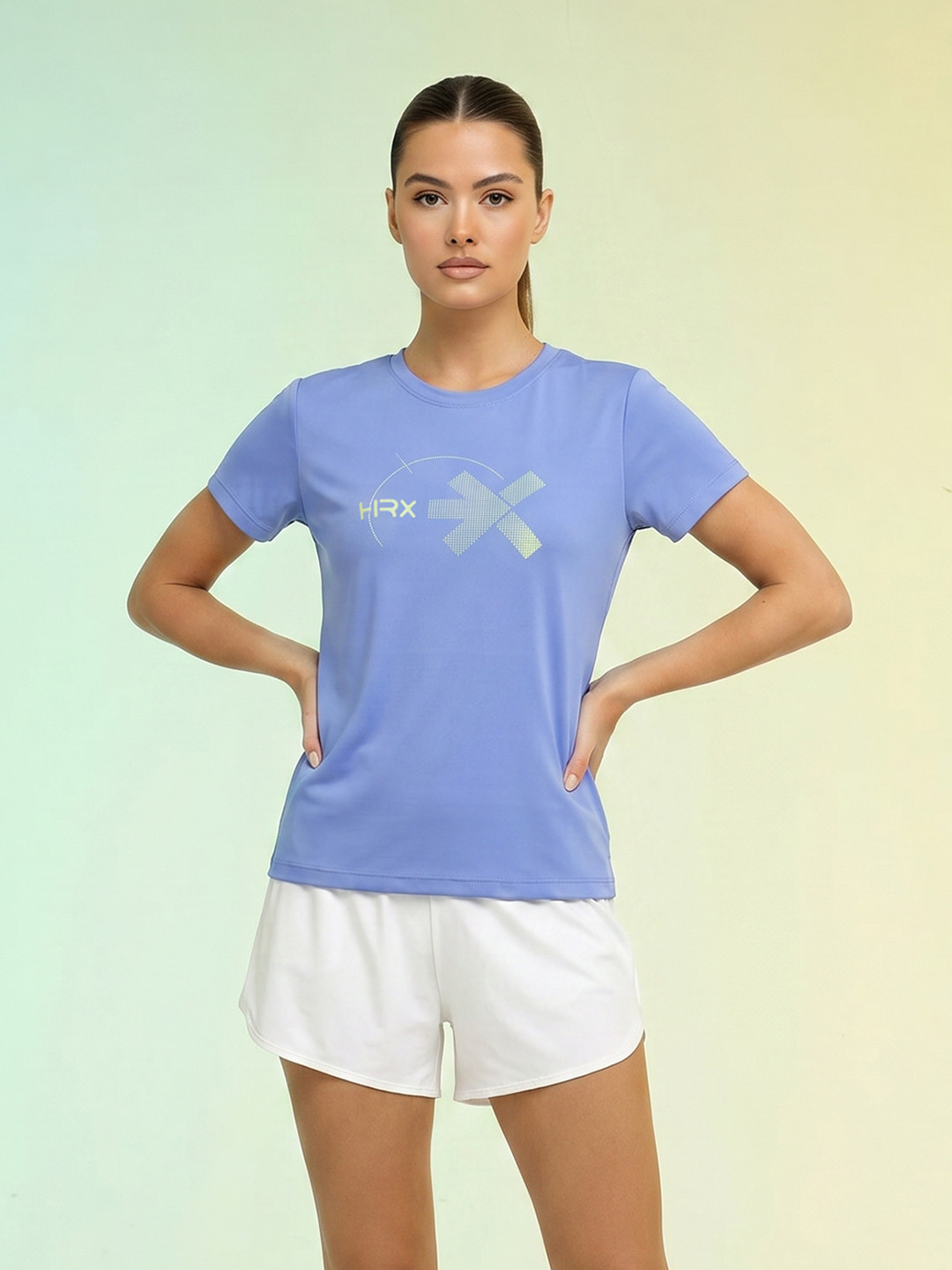 HRX by Hrithik Roshan Brand Logo Printed Rapid Dry Running T-shirt