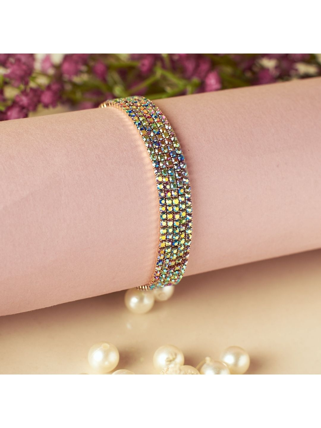 SALTY Dazzling Diamond Stone-Studded Bracelet