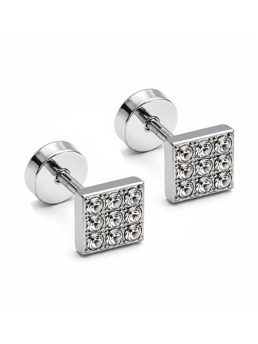 Adhvik Square Studs Earrings