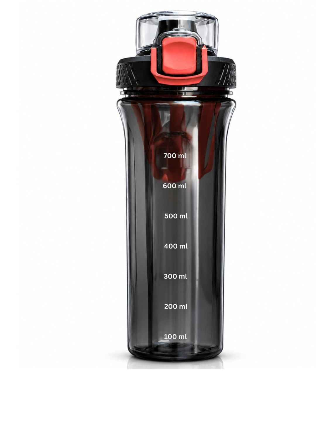 ZYRO Black & Red Single Plastic Solid Water Bottle