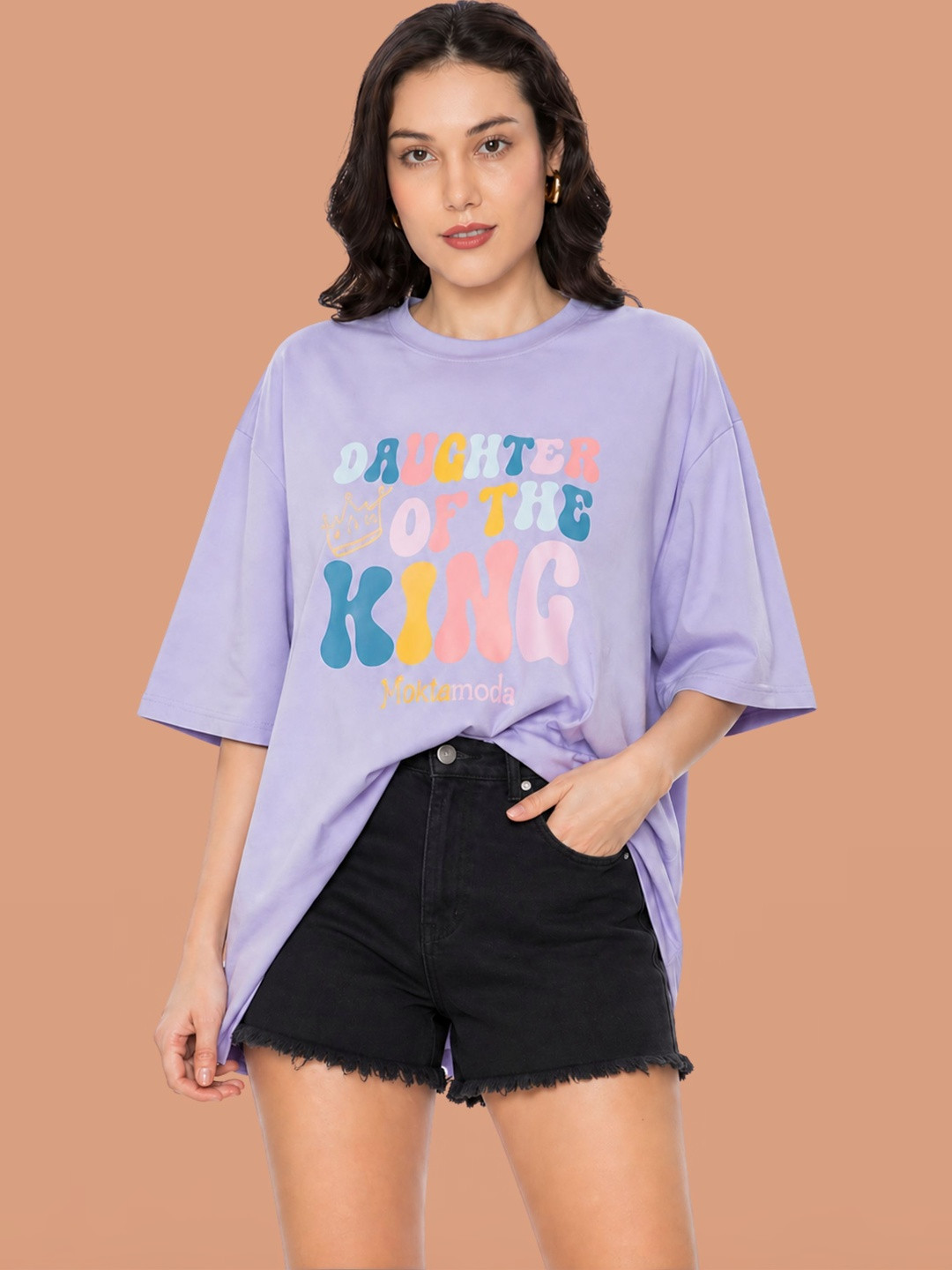 HAUTEMODA Women Typography Printed T-shirt
