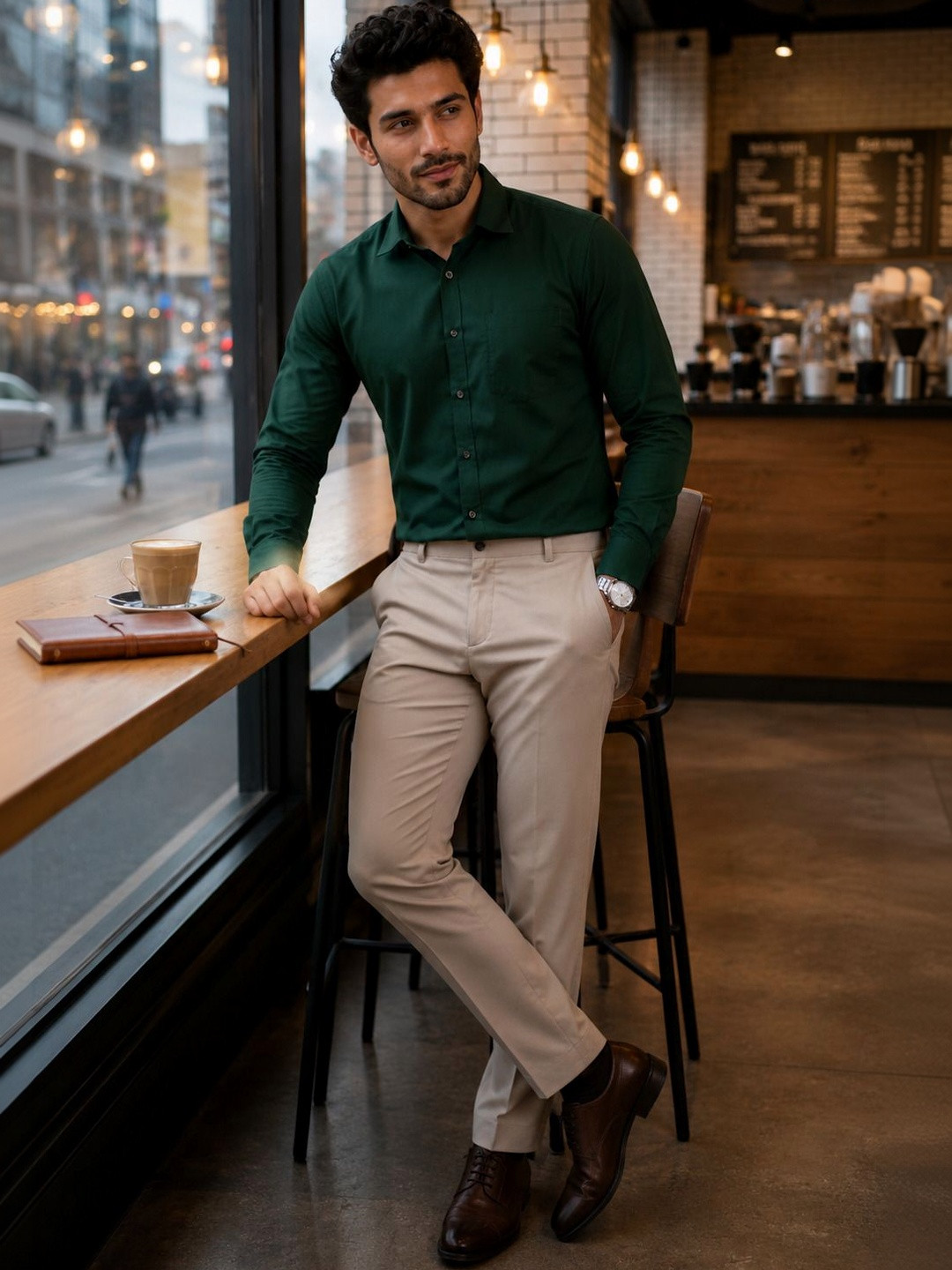 R.Code by The Roadster Life Co. Men Comfort Casual Shirt