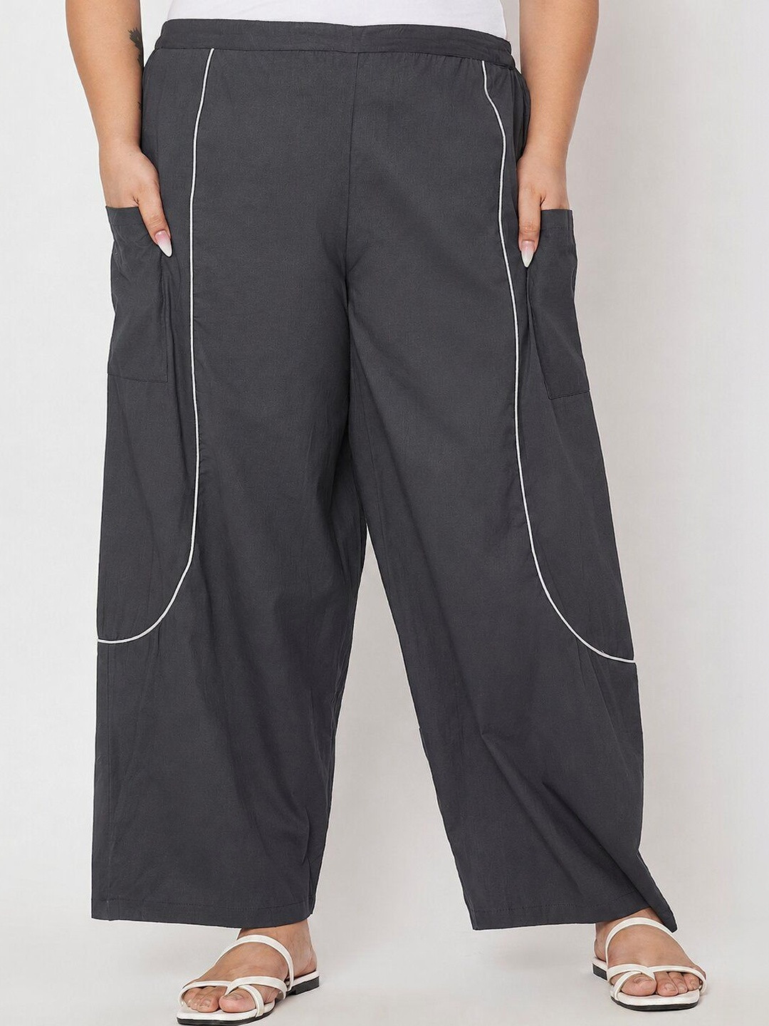9rasa Women Loose Fit Harem Pants