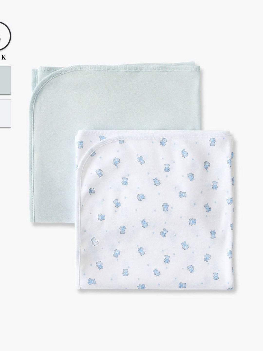 Juniors by Babyshop Blue & White Set of 2 Mild Winter Blanket