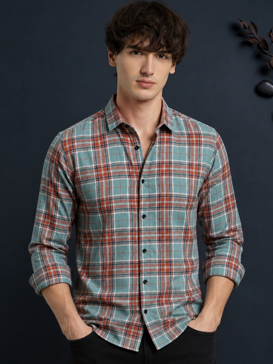 THE BEETEL HOUSE Men Tartan Checks Checked Casual Shirt