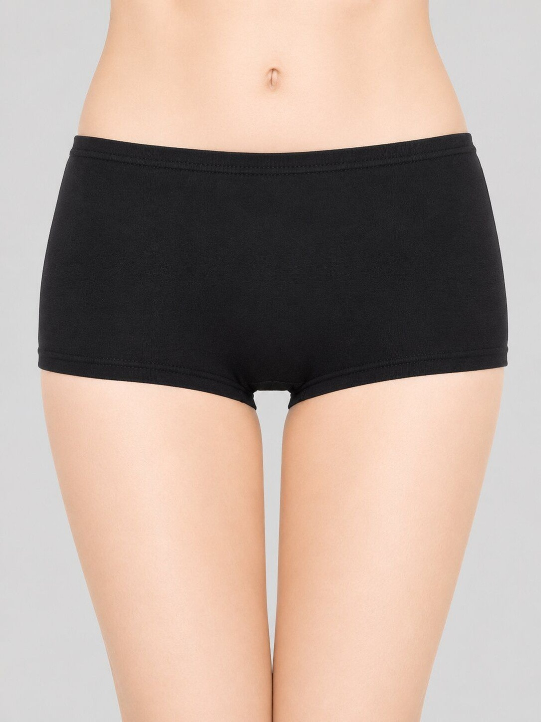 arLa APPAREL Pack Of 3 Pure-Cotton Boyshort Briefs (P3)_BoyShort-Beige_Black_Beige