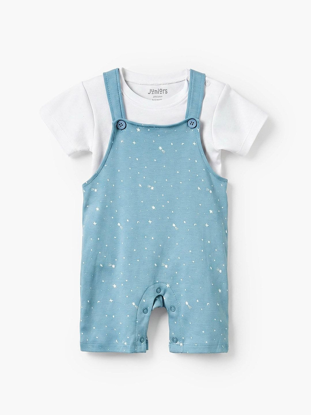Juniors by Babyshop Infant Boys Printed Rompers With T-Shirt