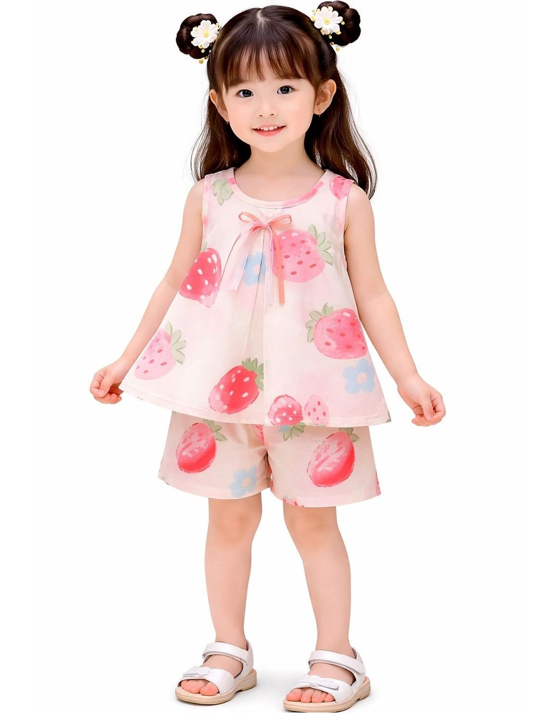 Tricycle Clothing Girls Printed Top with Shorts