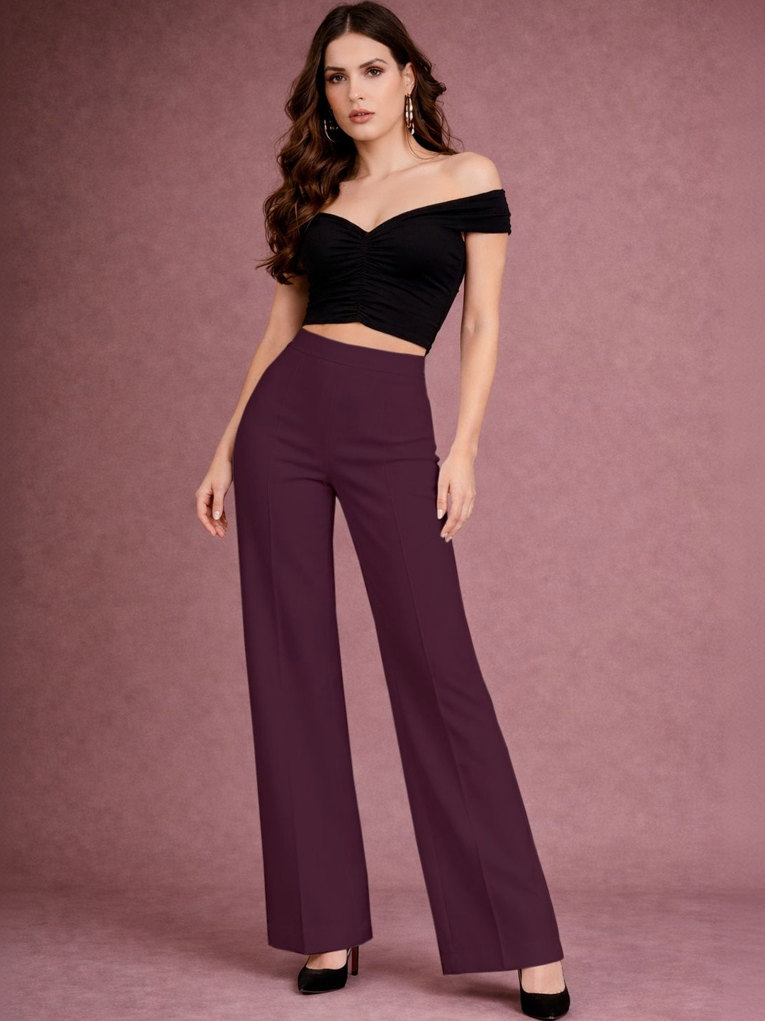 R.Code by The Roadster Life Co. Women Relaxed Easy Wash Trousers