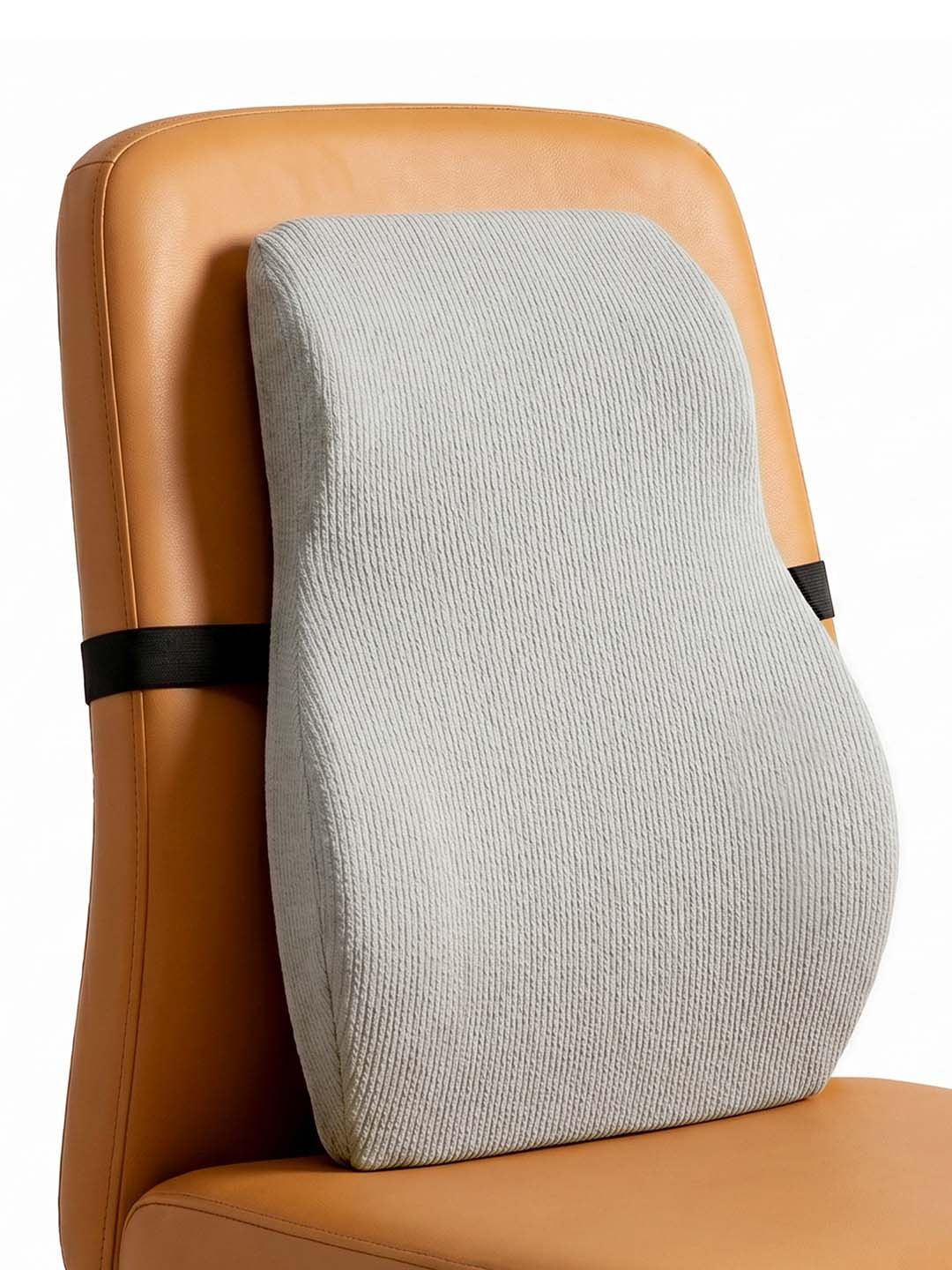 betterhood Grey Memory Foam Ergonomic Lumbar Support Backrest Chair Cushion