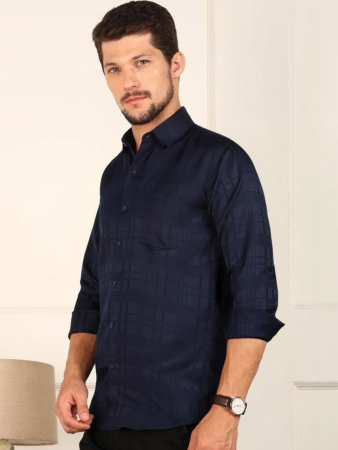 SZN Men Slim Fit Party Shirt