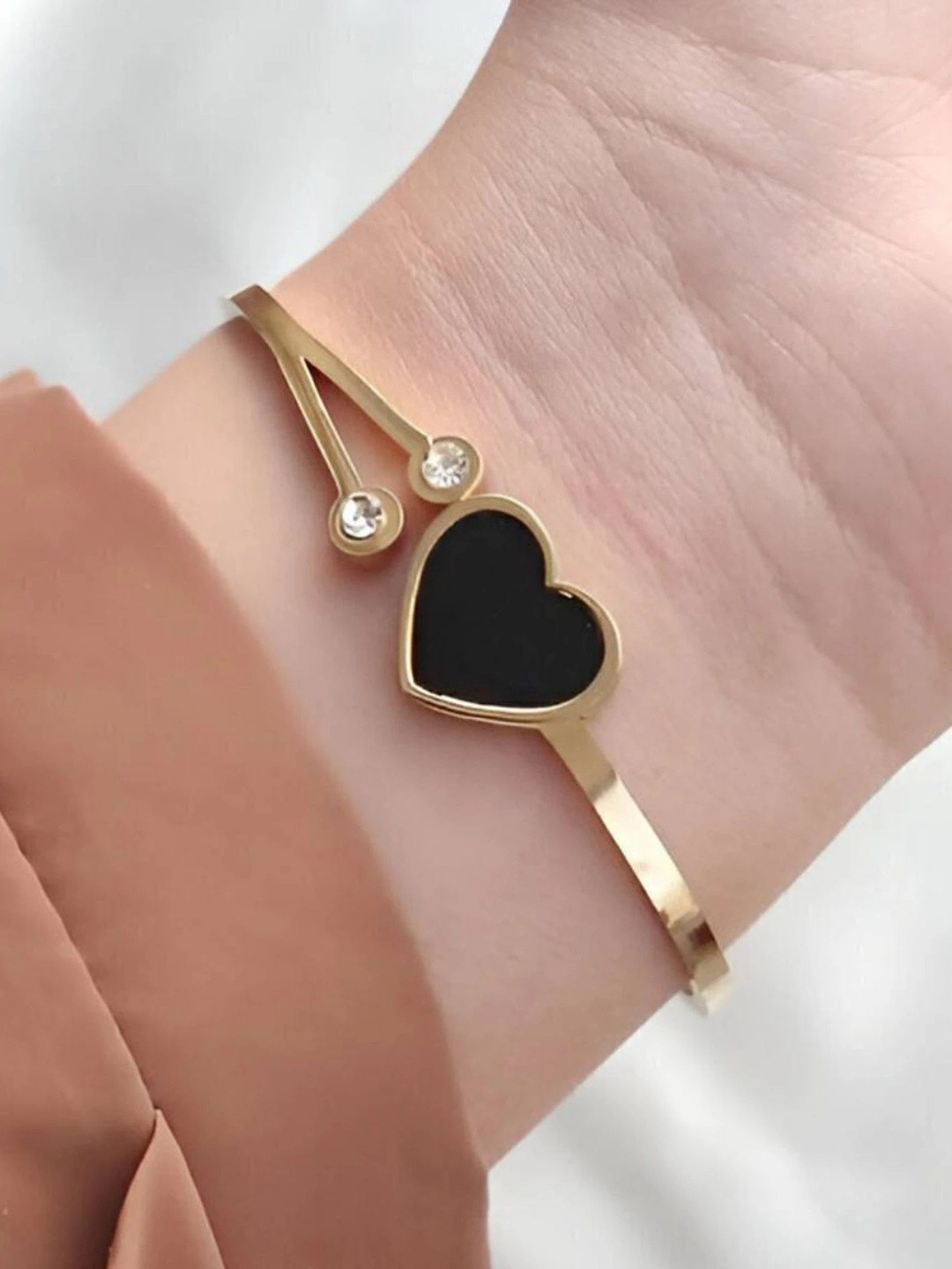 WATCHSTAR Women Rose Gold-Plated Bangle-Style Bracelet
