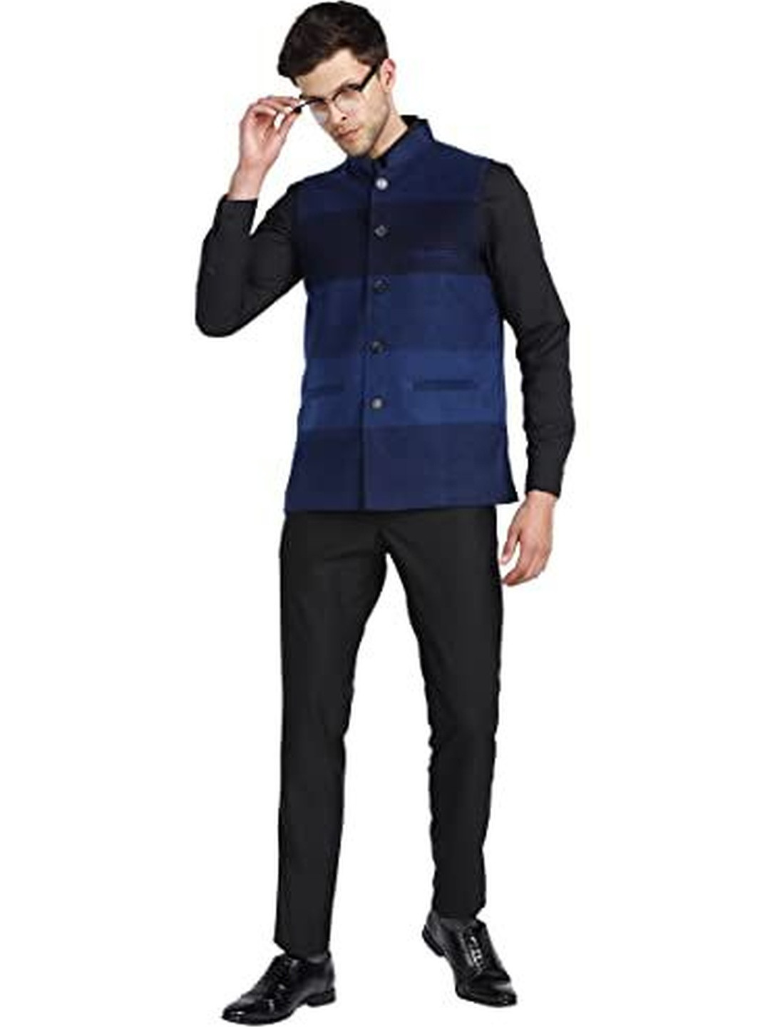 ESSENTIELE Sleeveless Colorblock Jacket