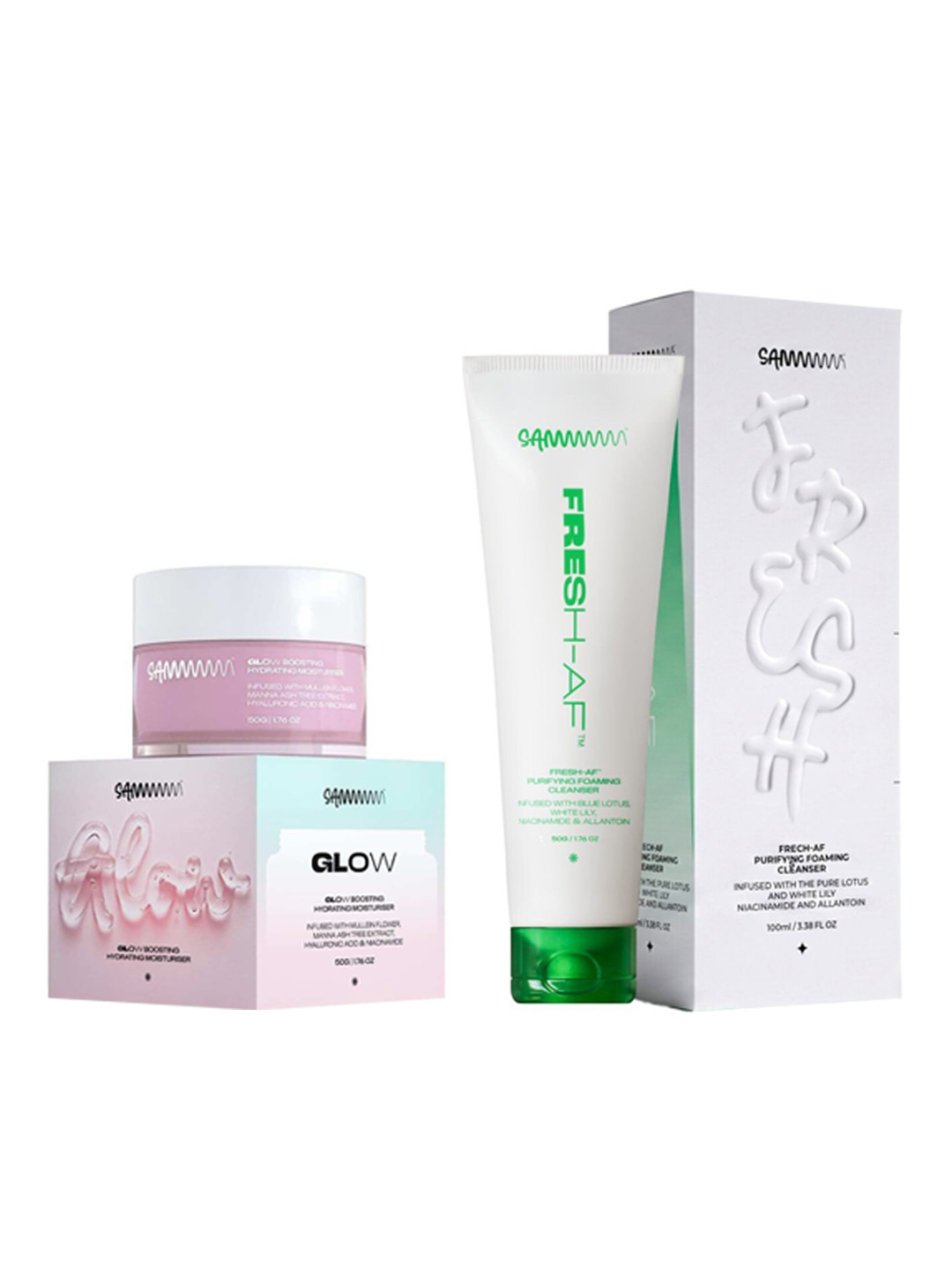 Sammmm Set Of 2 Face Wash & Hydrating Moisturizer