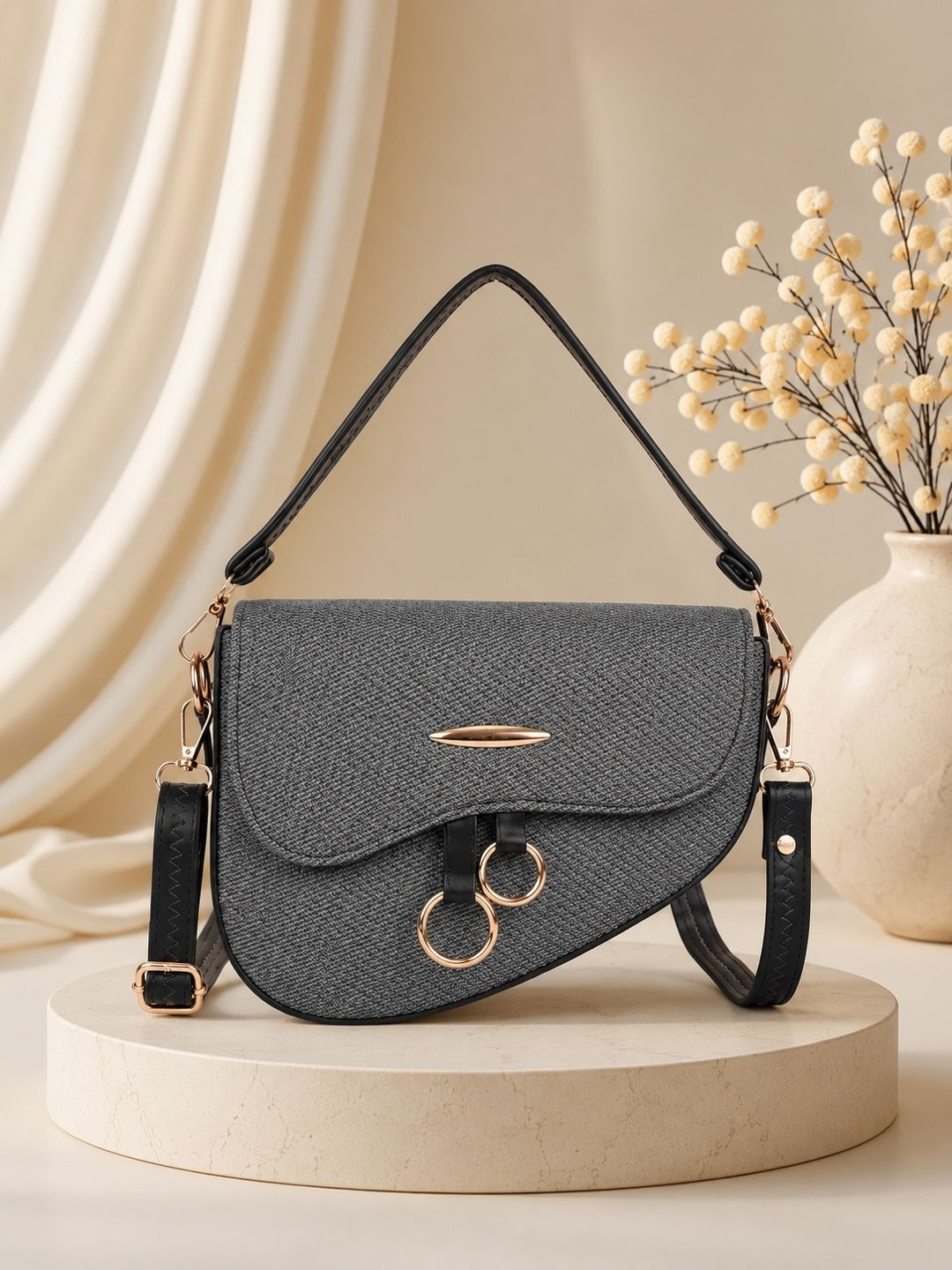 SKORPIO Textured PU Sling Bag